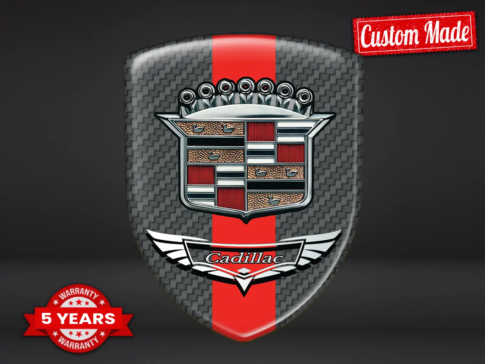 Cadillac Pegatinas Interiores Calidad Premium Cúpula Drift Auto